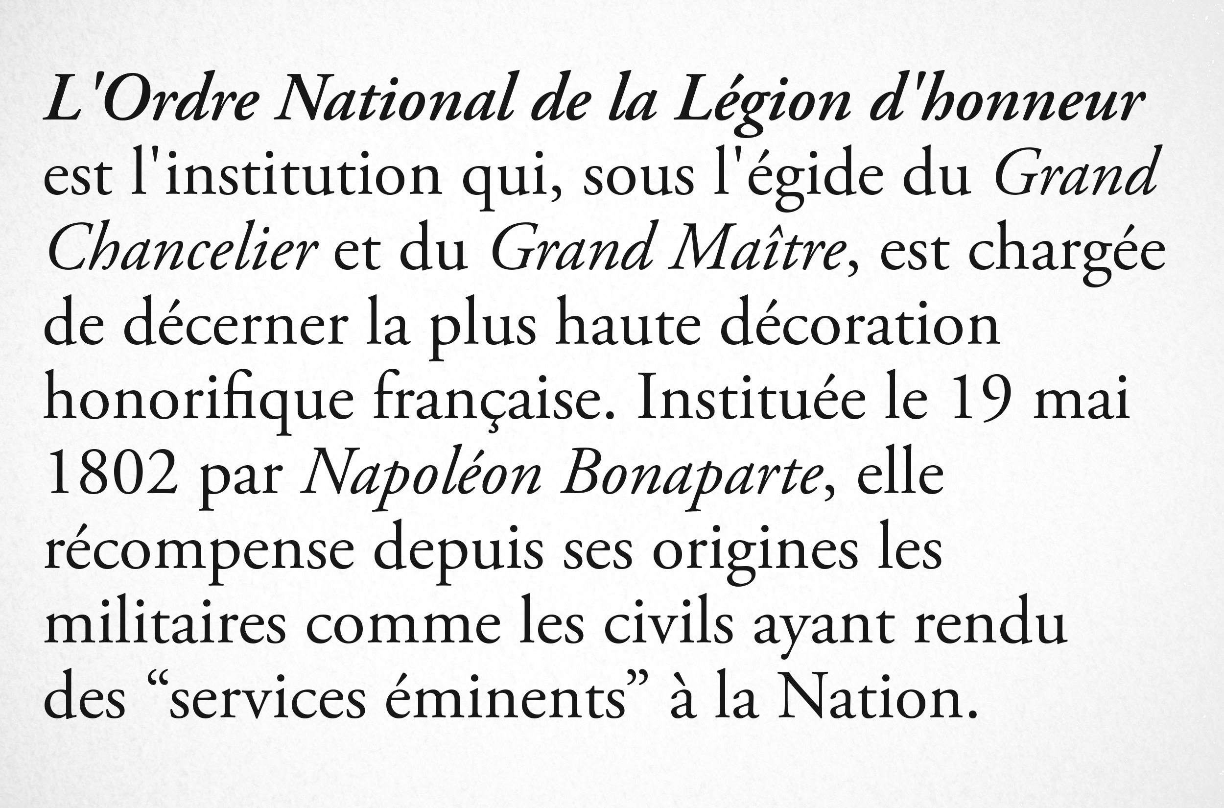 Légion d'honneur - 3